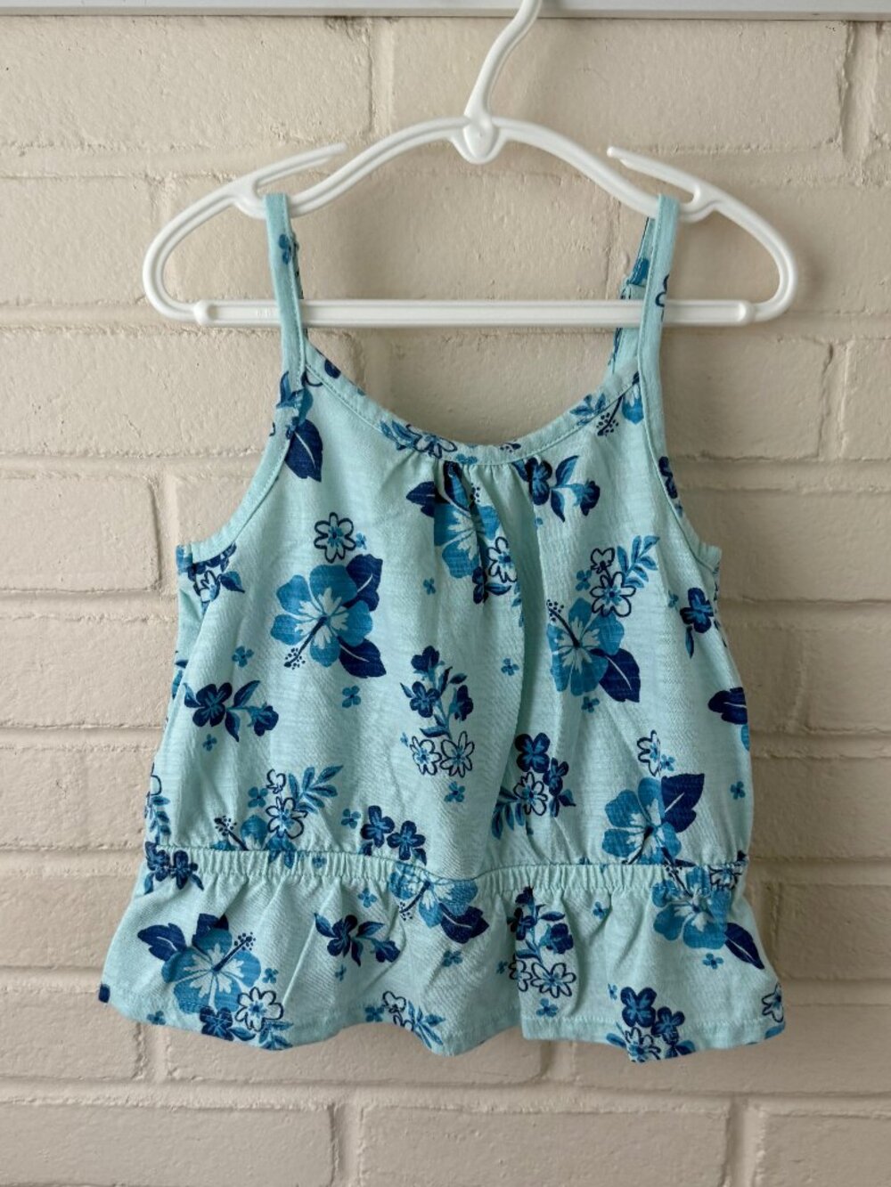 Cat & Jack | Girls Blue Floral Tank Top | Small 6/7